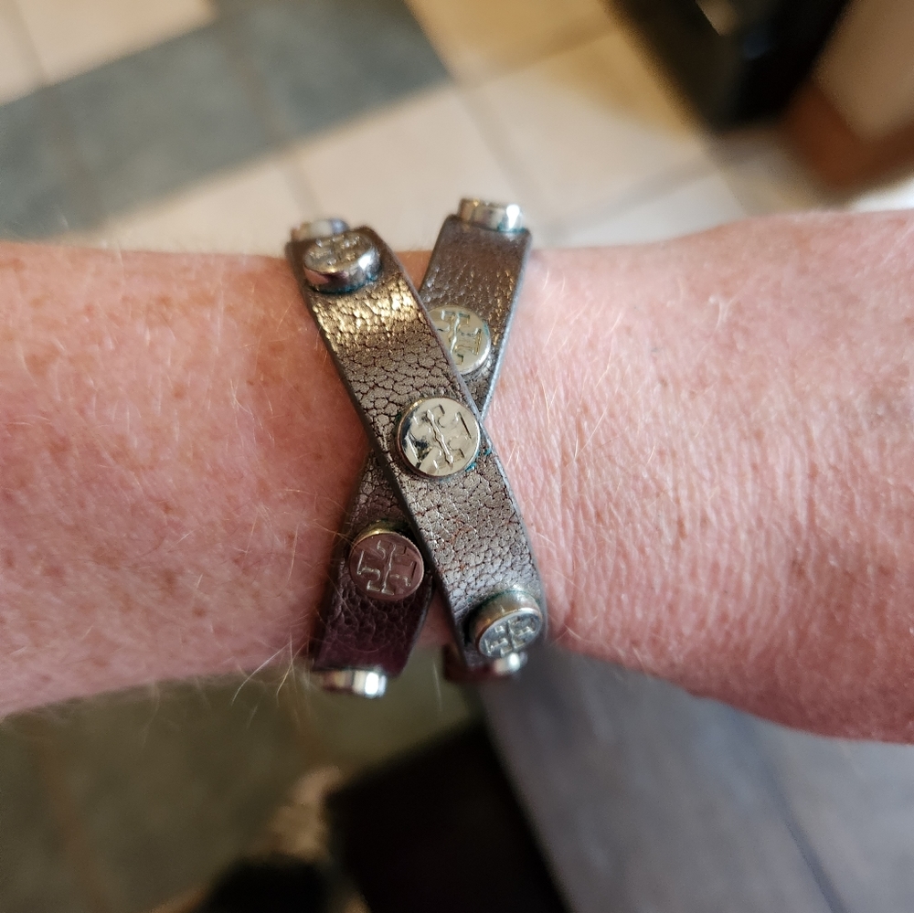 Tory Burch silver wrap bracelet